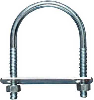 3/8x2-1/2x4 Zinc U-Bolt
