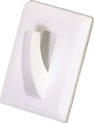 6PK WHT Util Adhes Hook