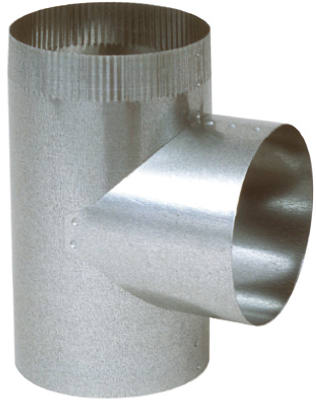3"26GA Galv Straigh Tee