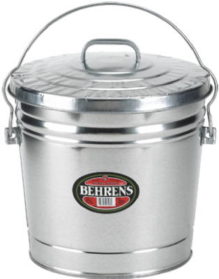 6GAL Galv Garbage Pail