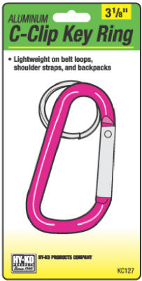 LG ALU C-Clip Key Ring