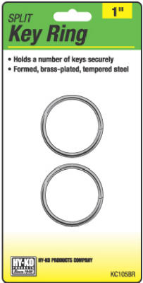 2PK 1" BRS Split Ring