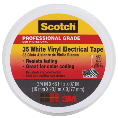 3/4x66WHT Pro Elec Tape