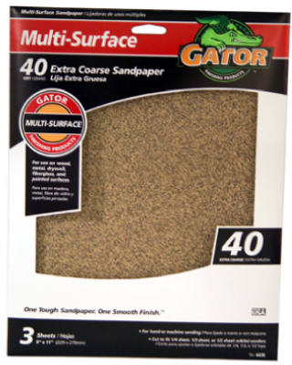 3PK 9x11 40G Sandpaper