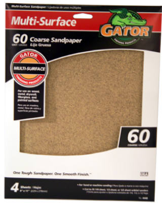 4PK 9x11 60G Sandpaper
