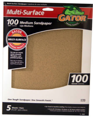 5PK 9x11 100G Sandpaper