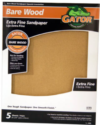 5PK GNT 220G Sandpaper