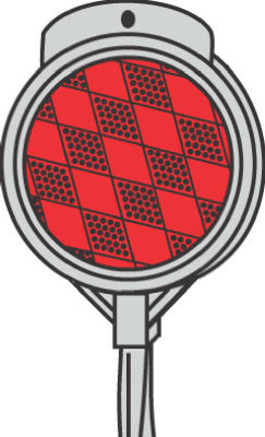 36" RED Driveway Marker