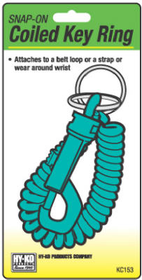 Coiled Key Ring/Snap
