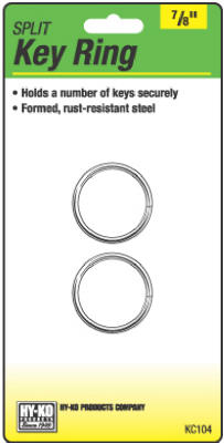 2PK 7/8" Split Key Ring