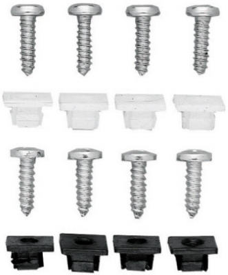 4PK BLK Licens Fastener