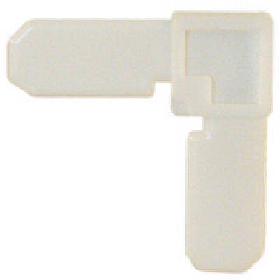 4PK 3/4x7/16 WHT Corner