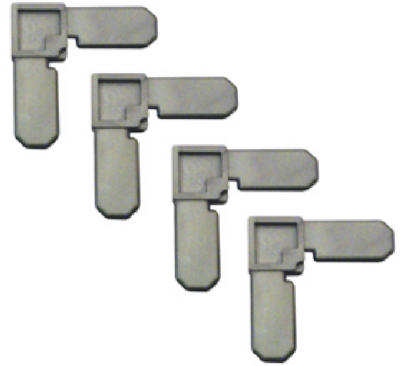 4PK 3/4x5/16 GRY Corner