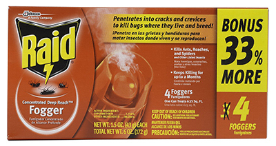 Raid 4PK 1.5OZ Fogger