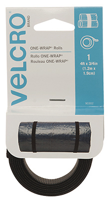 3/4x38 BLK Velcro Strap