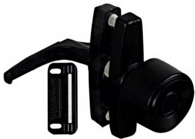 Sat BLK Knob Latch