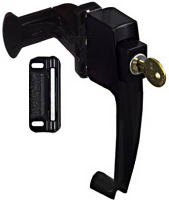 Sat BLK Push Key Latch