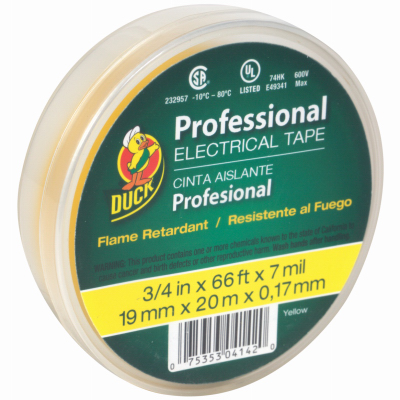 3/4"x66' YEL Elec Tape