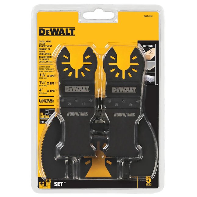 5Pc Oscillating General Purpose Cutting Set