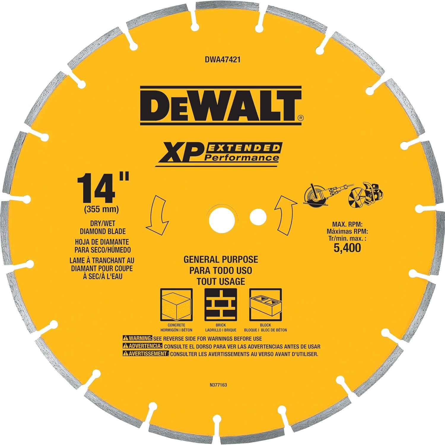 14" Seg GP Circ Blade, 3/Pack