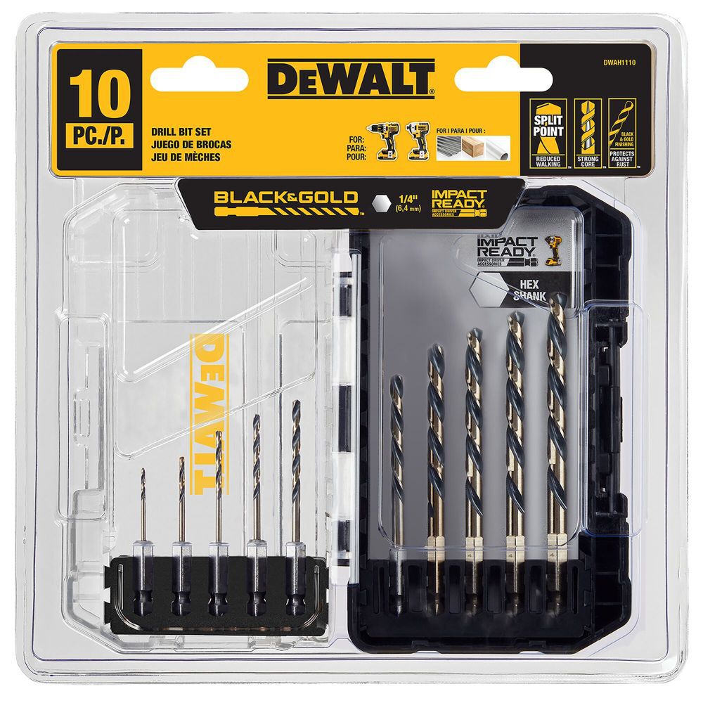 10PC BLK/GLD Impact Set