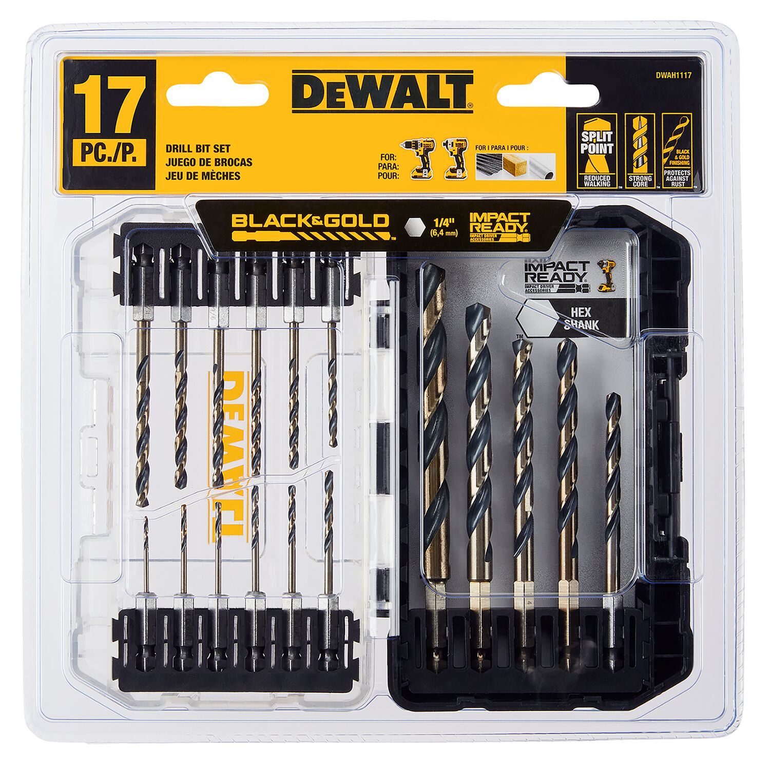 17PC BLK/GLD Impact Set