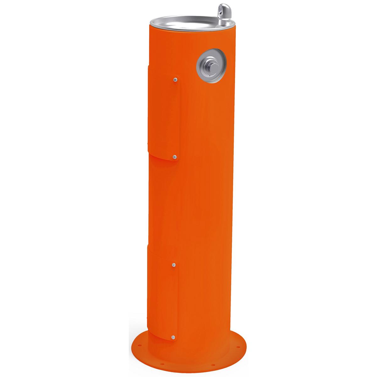 Halsey Taylor Endura II Tubular Outdoor Fountain Pedestal Non-Filtered Non-Refrigerated Freeze Resistant - Orange