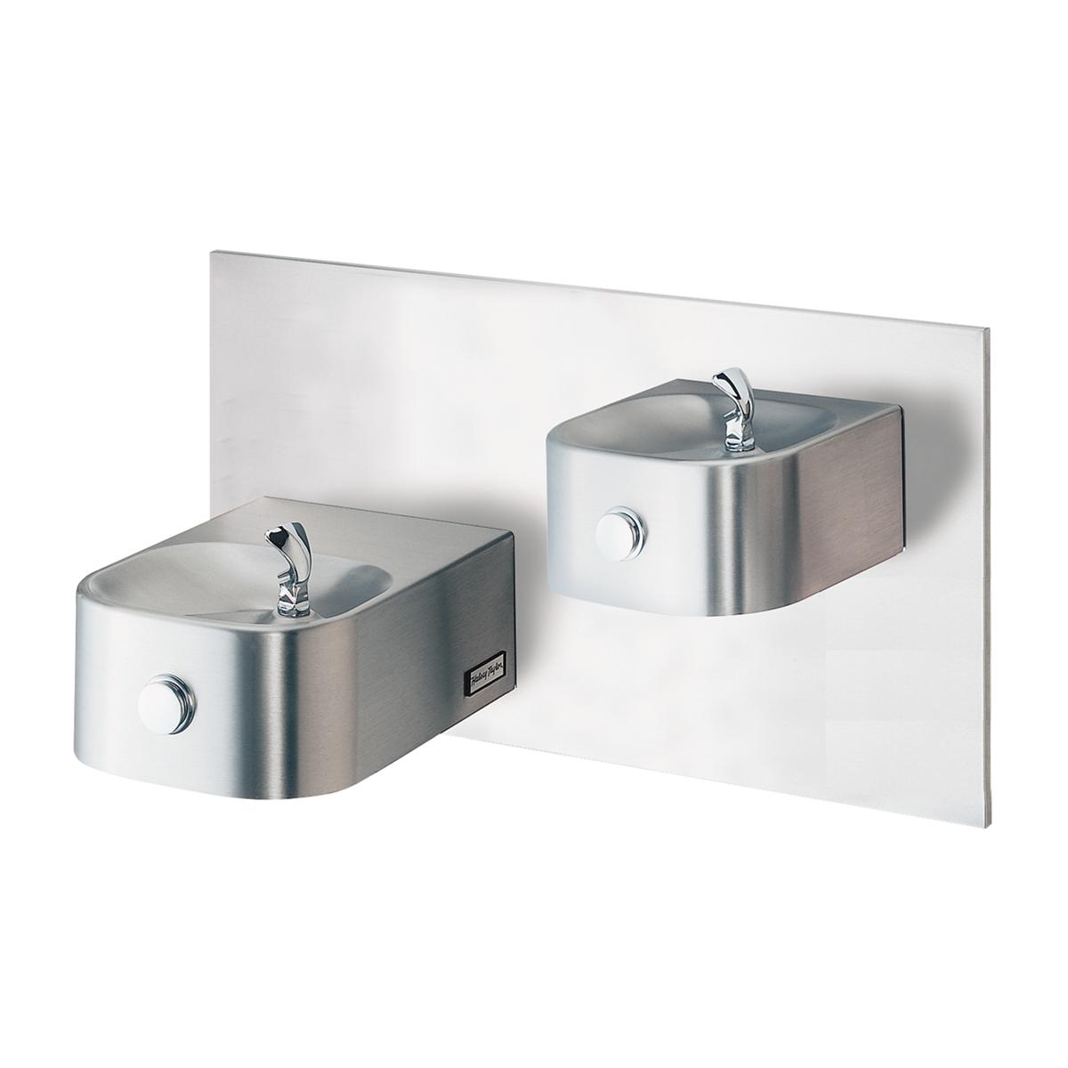 Halsey Taylor Contour Bi-Level Fountain - Non-Filtered, Non-Refrigerated Stainless Steel