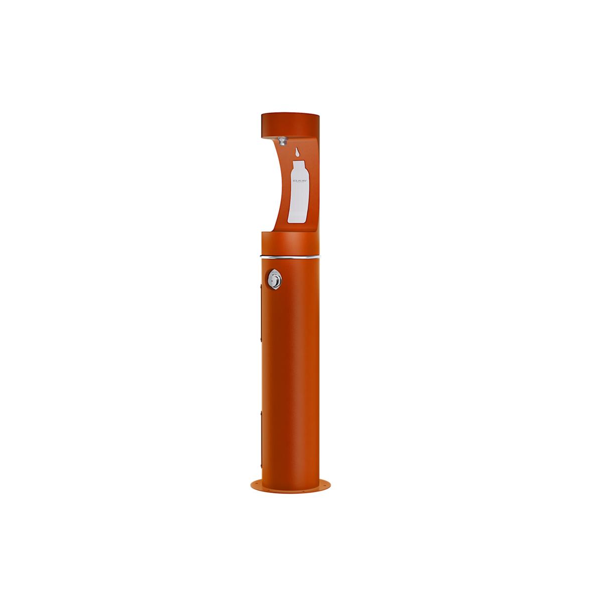 Elkay Outdoor ezH2O Bottle Filling Station Pedestal, Non-Filtered, Non-Refrigerated, Freeze Resistant, Terracotta