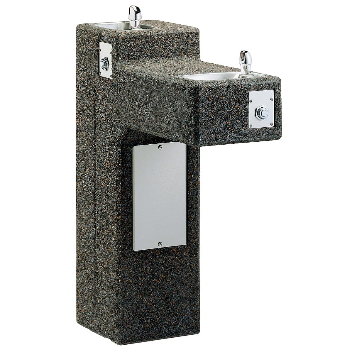 Elkay Outdoor Stone Fountain - Pedestal, Non-Filtered, Freeze Resistant