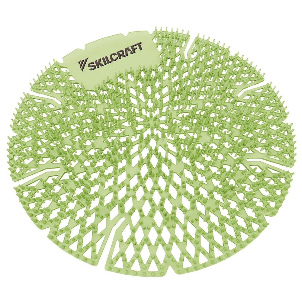 Lasting Power Urinal Screen, Deodorizer, Round, Calypso Lime - 10/BX