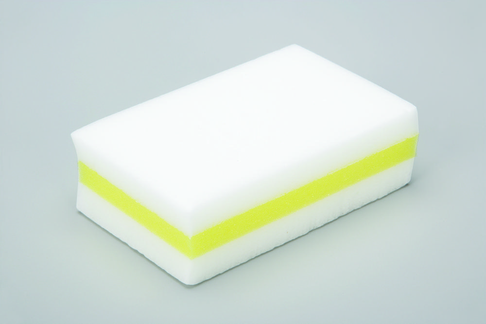 "Magic Eraser" type PRO Stain Eraser, White/Yellow, 2-1/2 x 1-1/4 x 4 - 12/BX