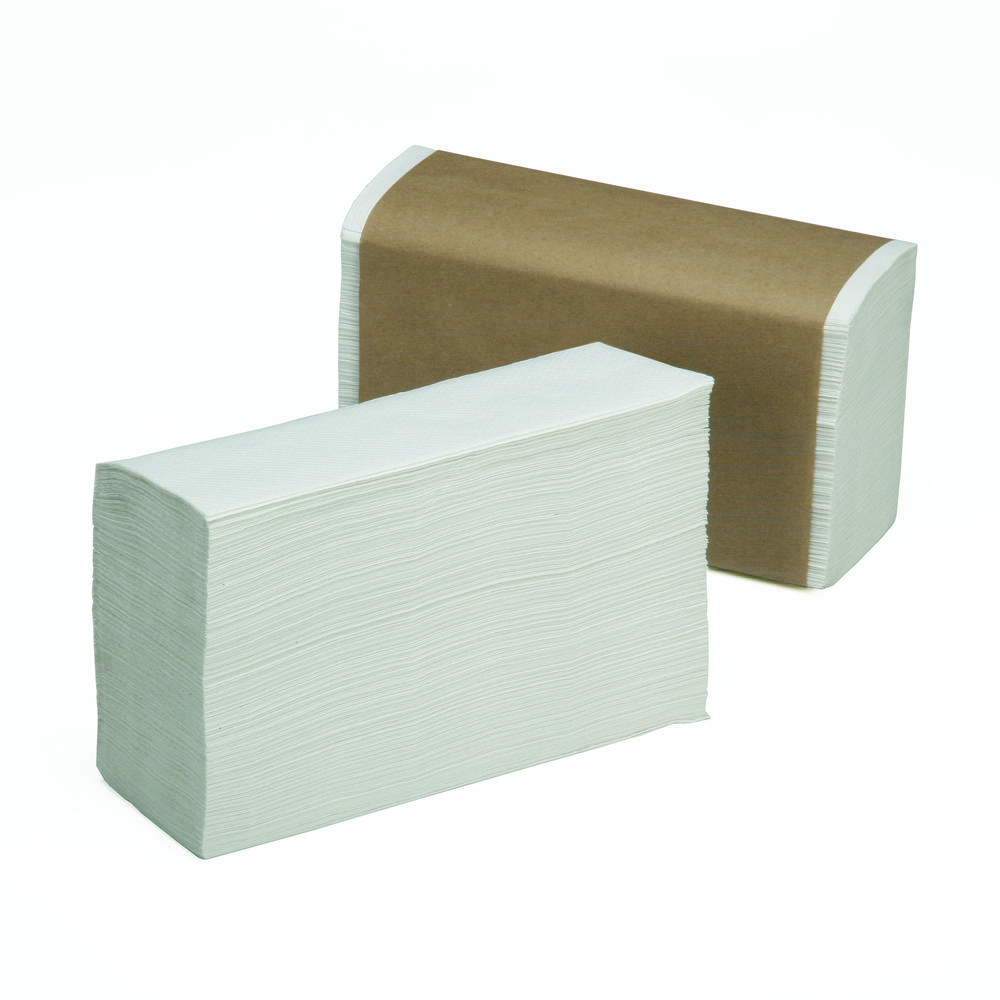 Towel, Multifold, 3 Panel, White - 16/CS