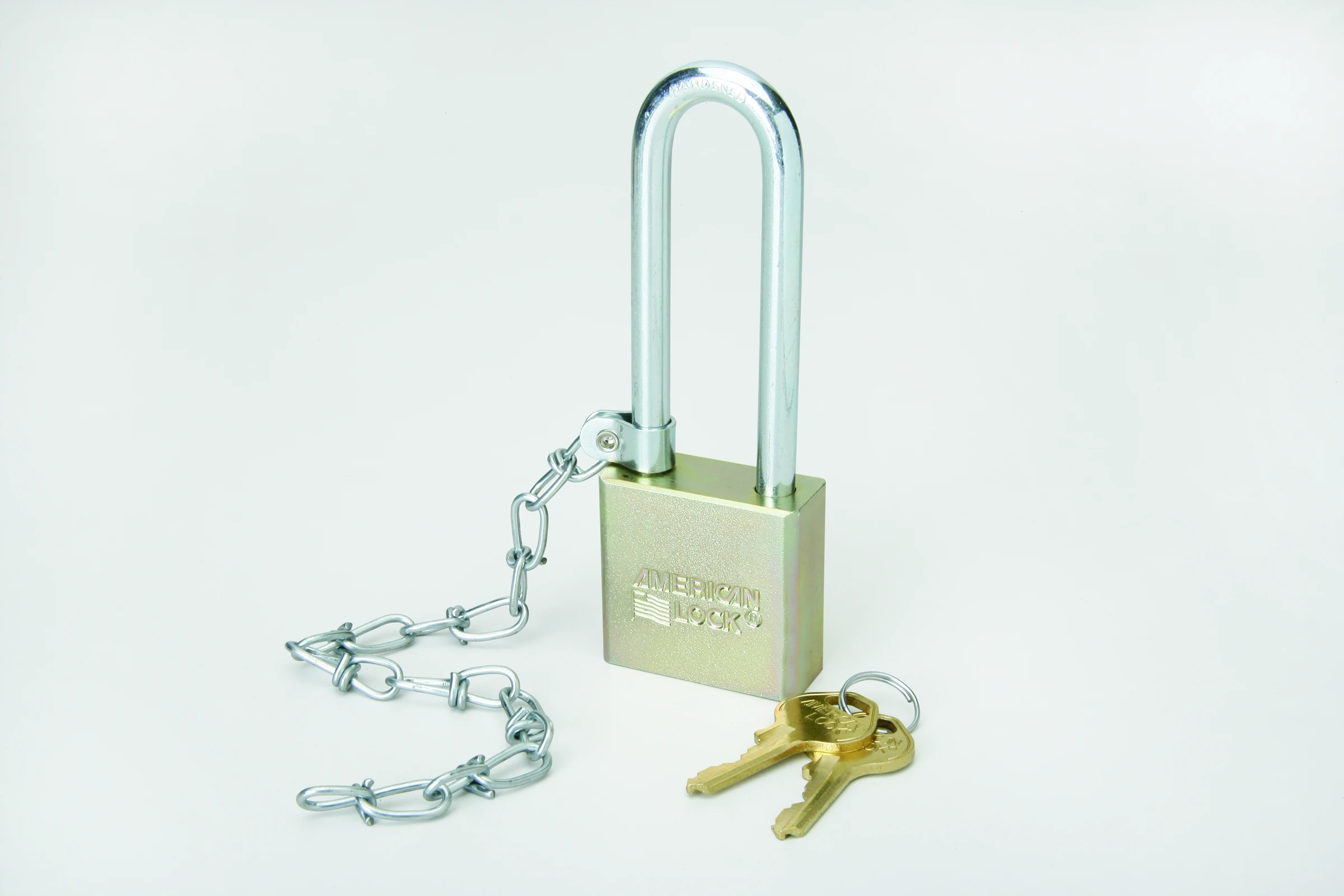 SKILCRAFT Solid Steel and Solid Brass Case Padlocks, 3", Keyed Different