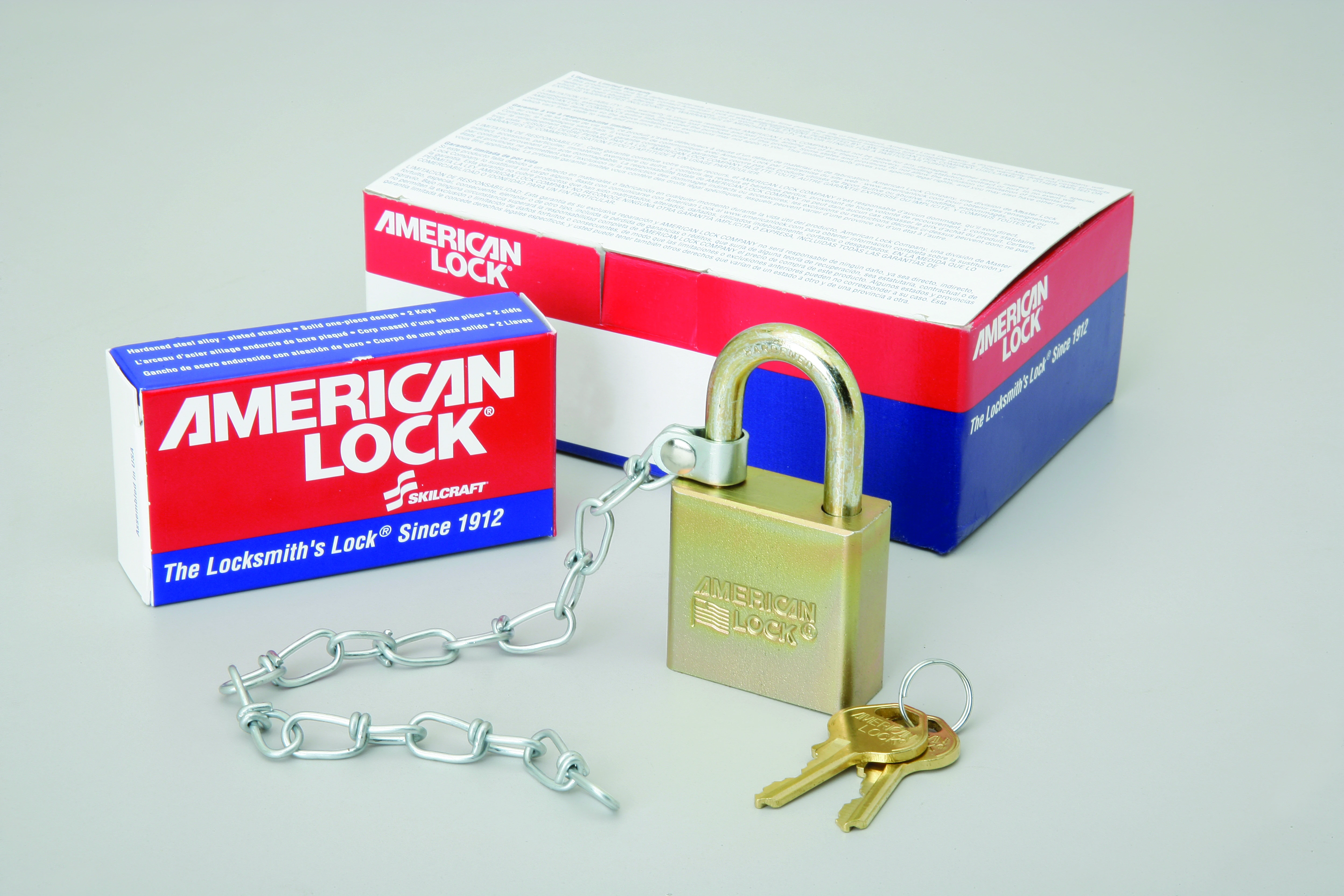 Solid Body Steel Padlocks, 1.75" Wide, Keyed Alike - 6/PK
