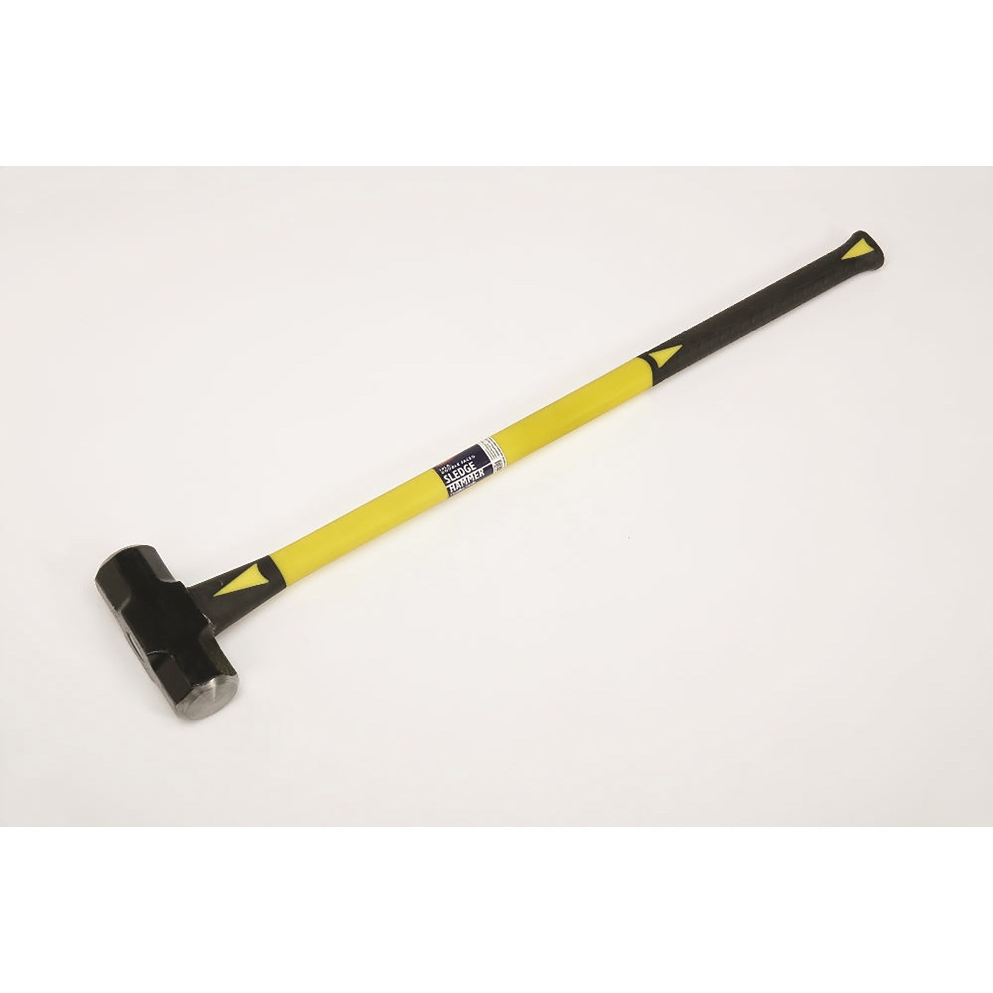 Hammer - 10 lb, Sledge, Double-Faced, 34" Fiberglass Handle, Cushioned Grip - Each