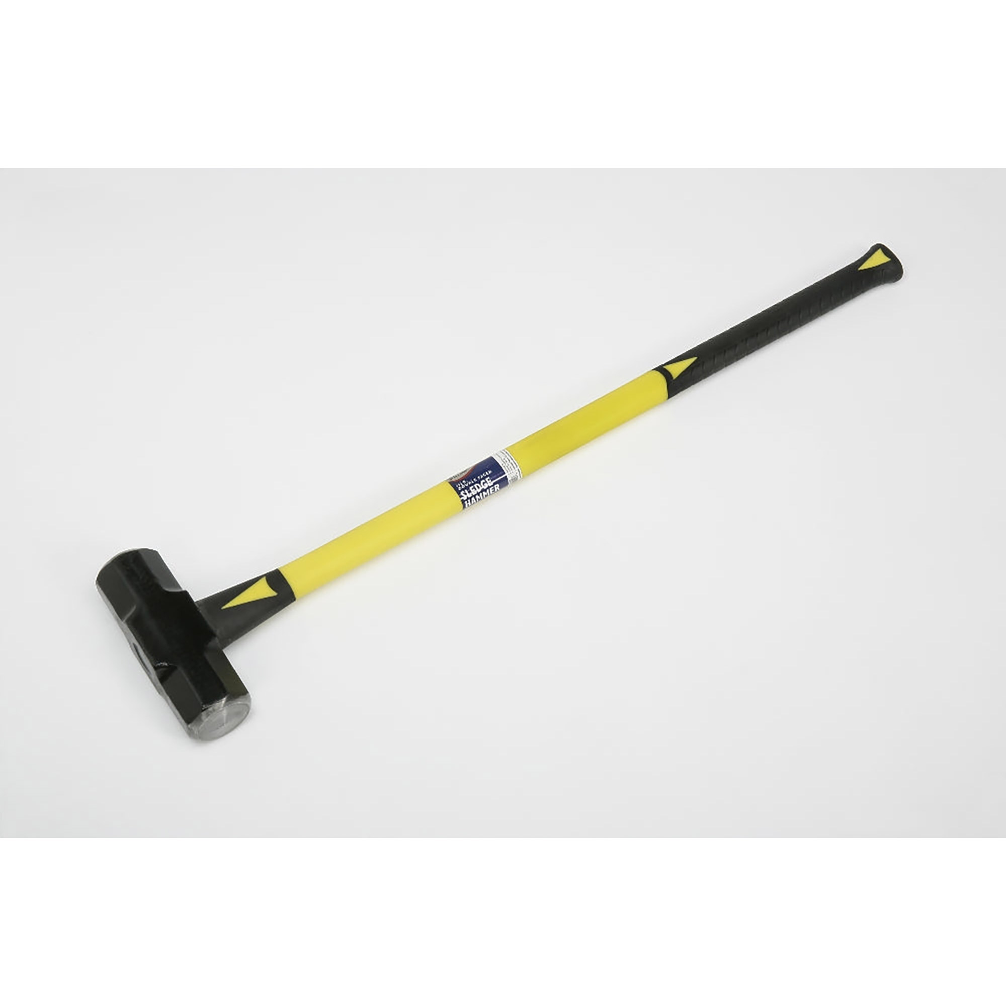 Hammer - 12 lb, Sledge, Double-Faced, 34" Fiberglass Handle, Cushioned Grip - Each