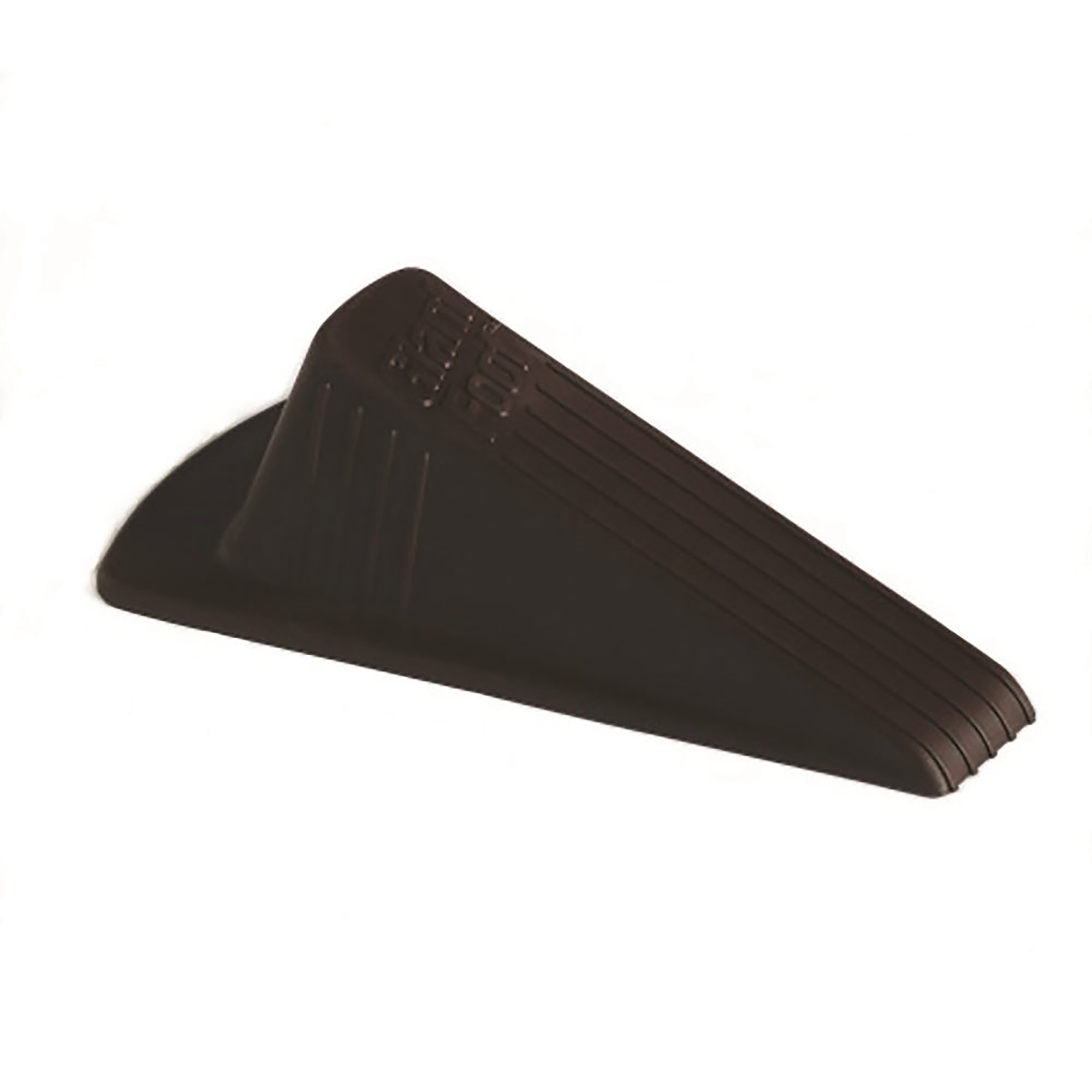 Doorstop, No-Slip, Wedge Style, Rubber, Extra Large, Brown - Each