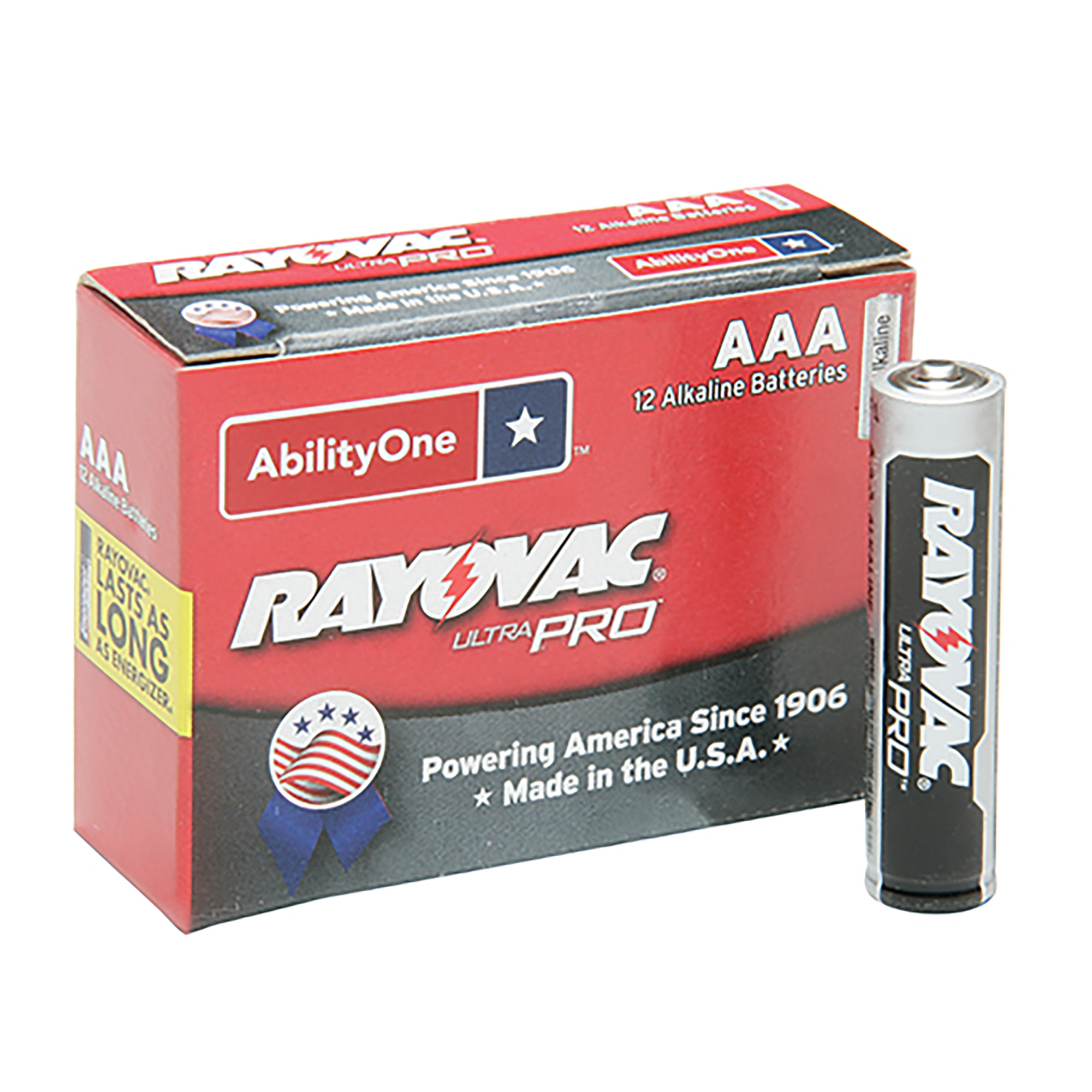 Battery, Non-Rechargeable, Aaa, 1.5V, Alkaline, Neda 24A, 12/PK
