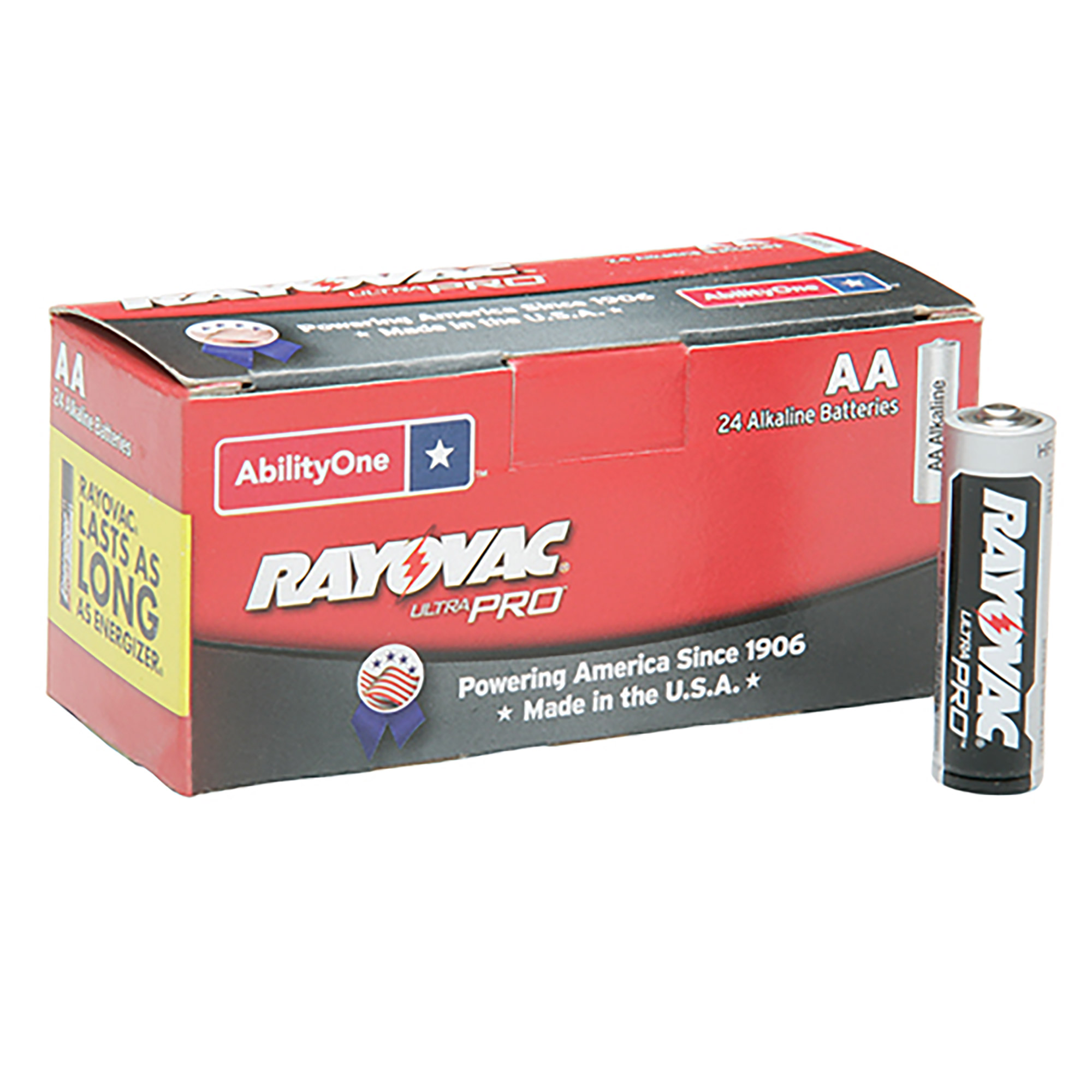 Battery, Non-Rechargeable, Aa, 1.5V, Alkaline, Neda 15A, 24/PK