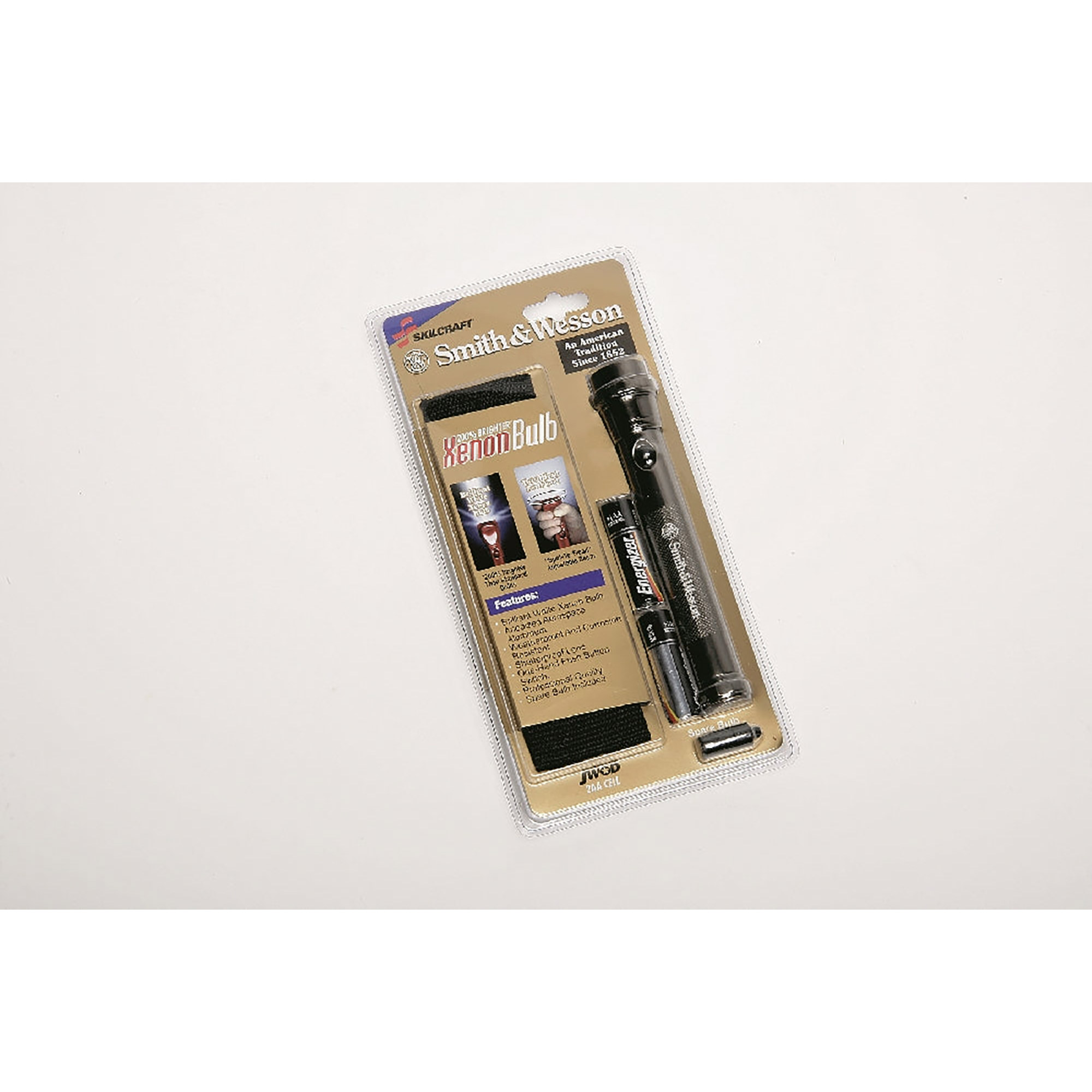 Flashlight, Aluminum, LED Lamp, 2 AA, Silver, 6 1/4" - Each