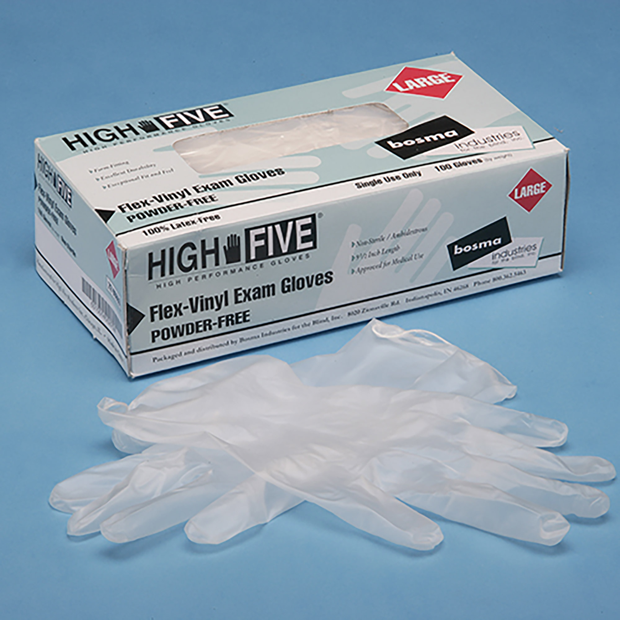 Vinyl Pf High-Five Lg - 100/BX