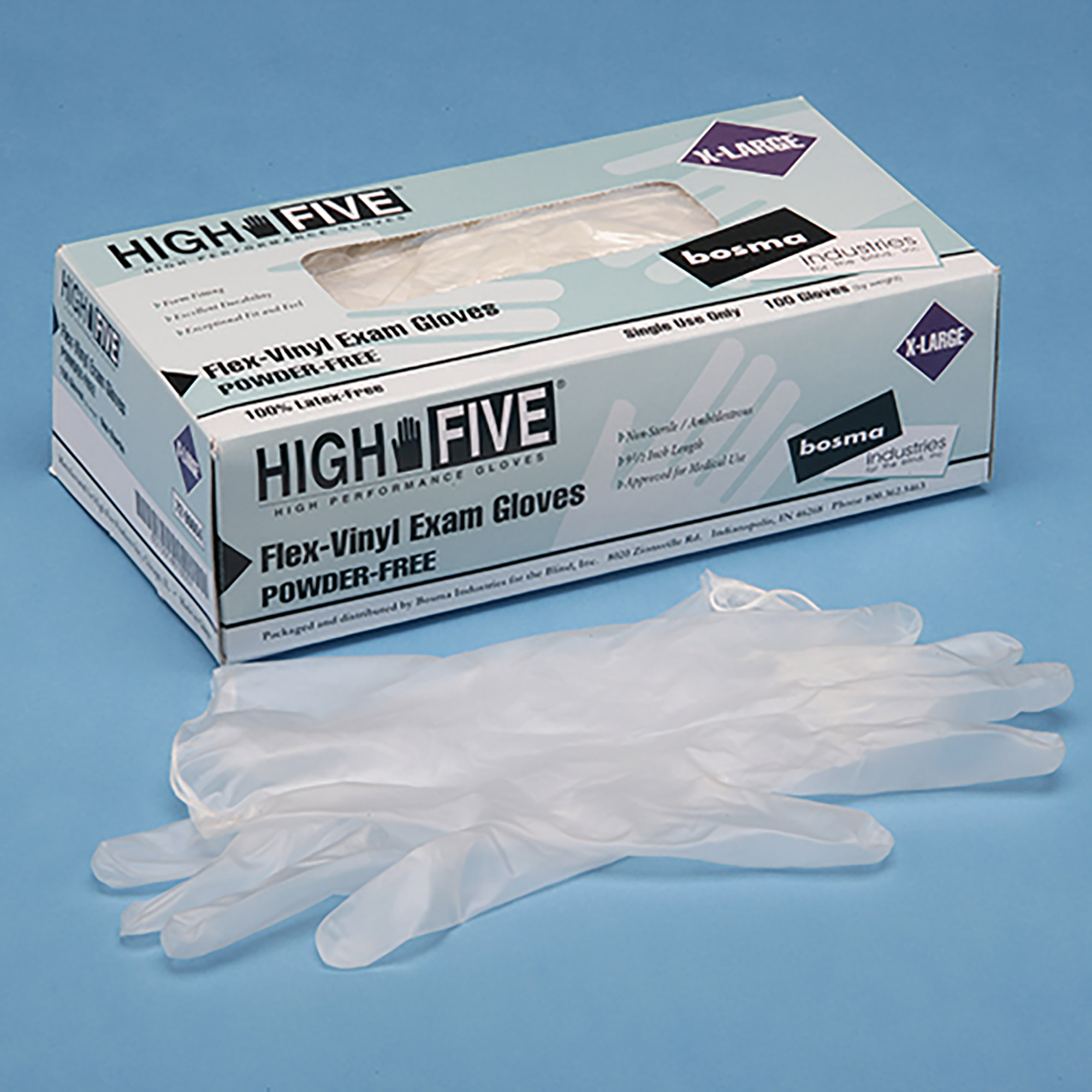 Vinyl Pf High-Five Xlg - 100/BX