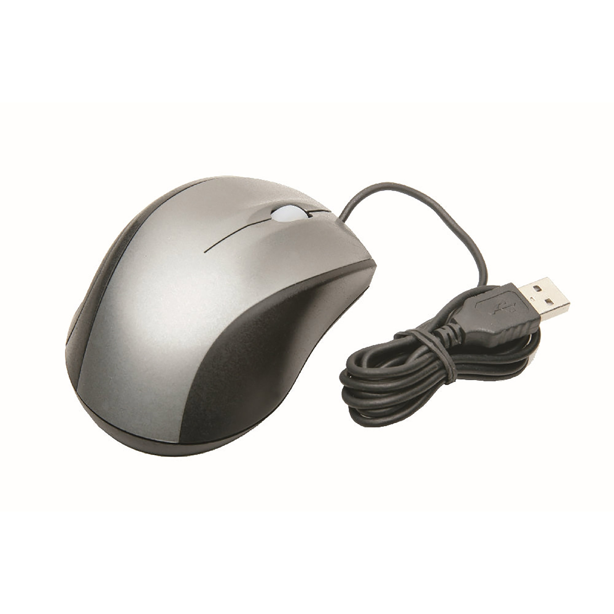 Mouse, Optical Sensor, Black and Grey, Ergonomic shaped - Each