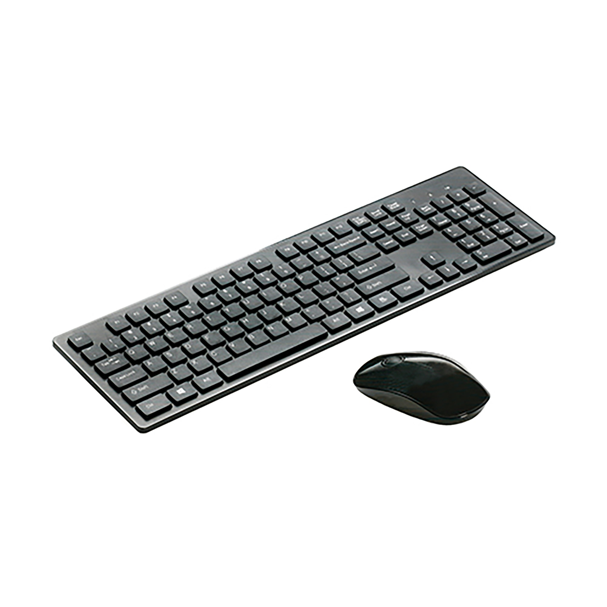 Wireless Keyboard & Mouse Combo, Shared USB, 2.4GHz - Each