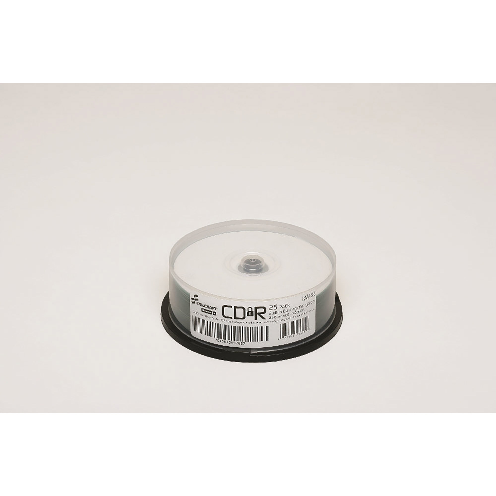 Encrypted Compact Disc, Recordable, 25 CDs on Spindle, Silver