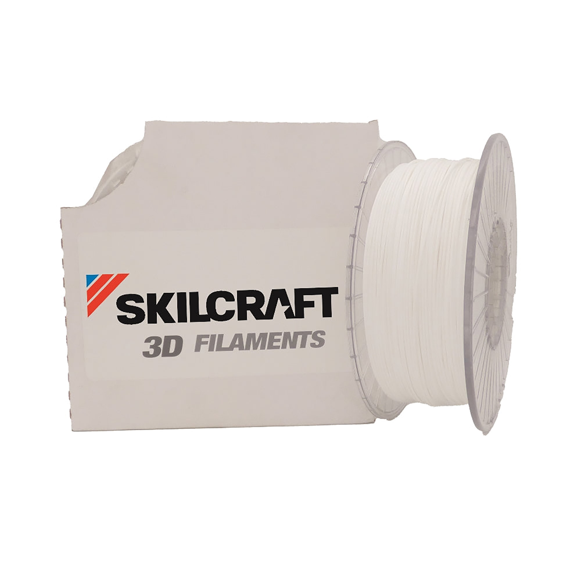 3D Printer Filament, Polylactic Acid, White,1kg of 1.75 mm - Each