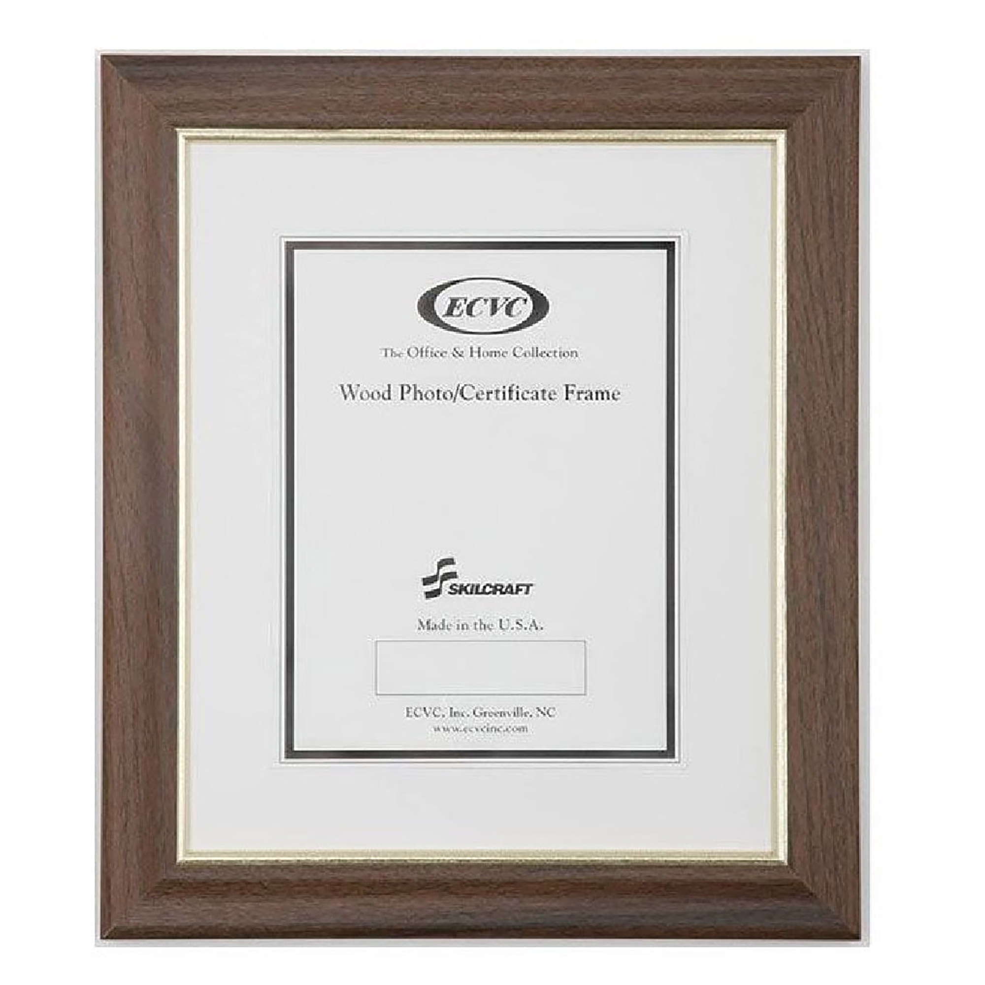 Frame, Style B, Paper Wrapped Hardwood Moulding, 10" x 14", Walnut - Each