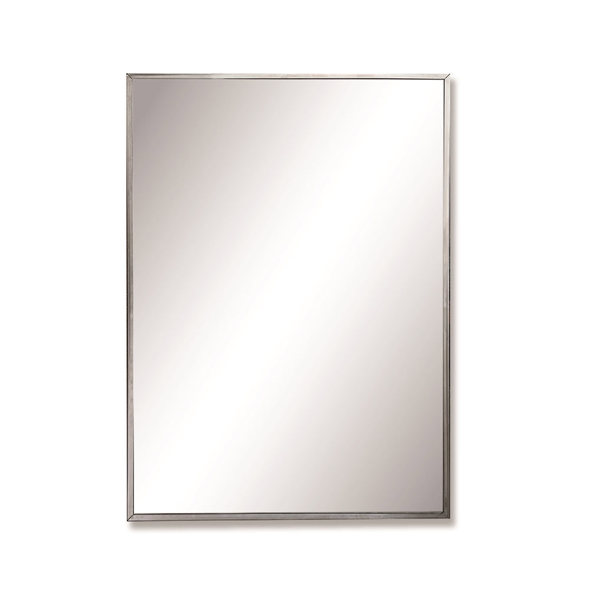 Mirror, Stainless Steel Frame, 16" x 22" - Each