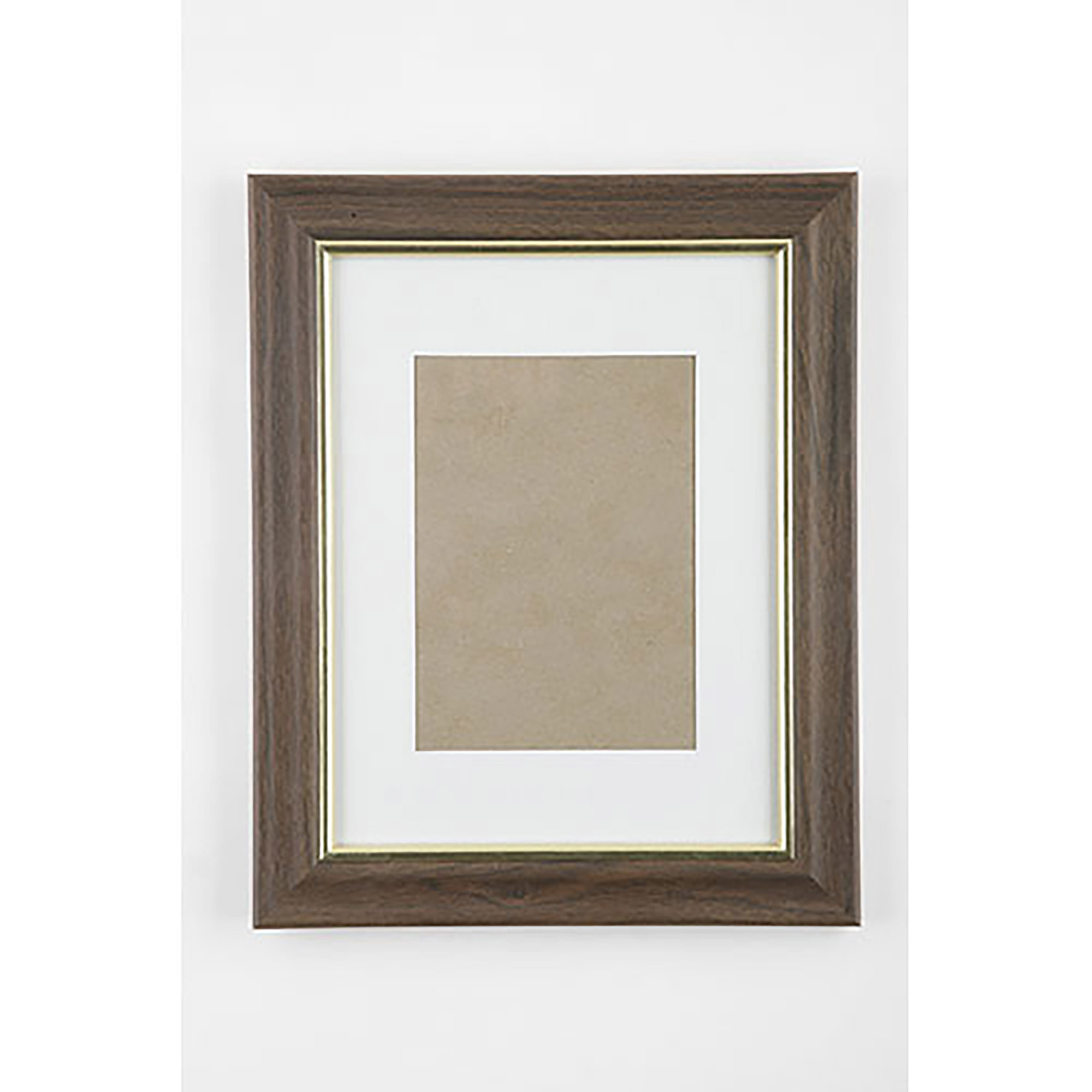 Frame, Style B, Paper Wrapped Hardwood Moulding, 8 1/2" x 11", Walnut - Each